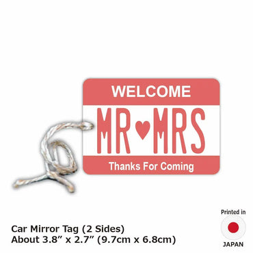 [Mirror Tag] Color Pink / Original American License Plate Type Air Freshener