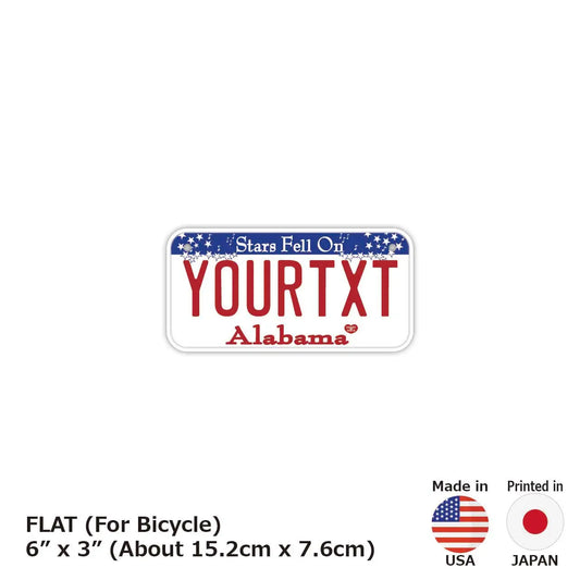 【小・自転車用】アラバマ/オリジナルアメリカナンバープレート PL8HERO