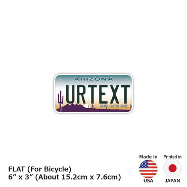 [For small bicycles] Arizona / Original American license plate