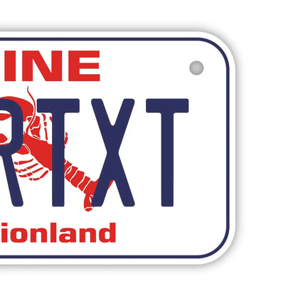 【小・自転車用】メイン/オリジナルアメリカナンバープレート PL8HERO