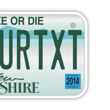 【小・自転車用】ニューハンプシャー/オリジナルアメリカナンバープレート PL8HERO