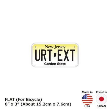 [For small bicycles] New Jersey / Original American license plate