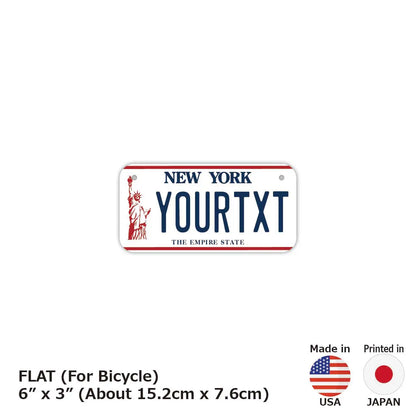【小・自転車用】ニューヨーク/オリジナルアメリカナンバープレート PL8HERO