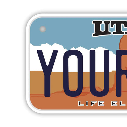 【小・自転車用】ユタ/オリジナルアメリカナンバープレート PL8HERO