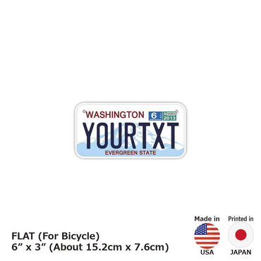 [For small bicycles] Washington / Original American license plate