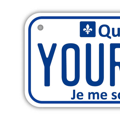 【小・自転車用】ケベック/オリジナルカナダナンバープレート PL8HERO