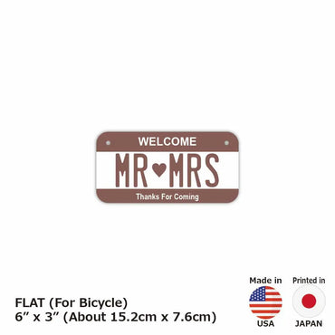 [Small / Bicycle] Color Brown / Original American License Plate