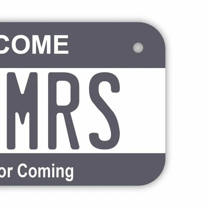 【小・自転車用】カラー・グレー/オリジナルアメリカナンバープレート PL8HERO