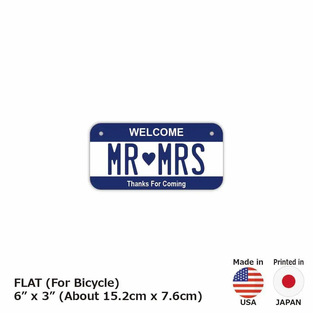 【小・自転車用】カラー・ネイビー/オリジナルアメリカナンバープレート PL8HERO