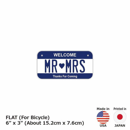 【小・自転車用】カラー・ネイビー/オリジナルアメリカナンバープレート PL8HERO