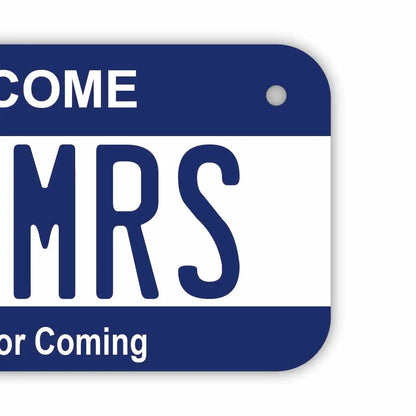 【小・自転車用】カラー・ネイビー/オリジナルアメリカナンバープレート PL8HERO