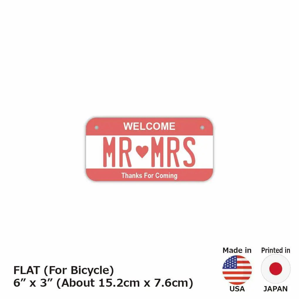 【小・自転車用】カラー・ピンク/オリジナルアメリカナンバープレート PL8HERO