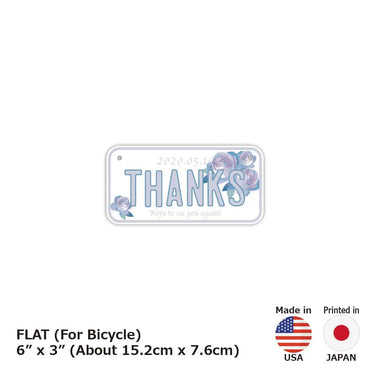 [Small / Bicycle] Mother's Day / Rose / Original American License Plate