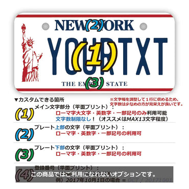 [Mini] New York / Original American License Plate