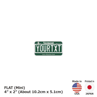 [Mini] Vermont / Original American License Plate