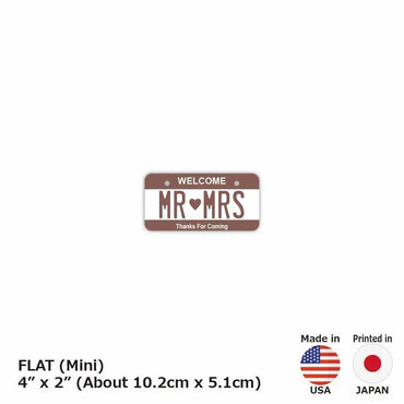 [Mini] Color Brown / Original American License Plate