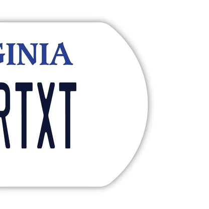 【ドッグタグ】バージニア/オリジナルアメリカナンバープレート型 キーホルダー PL8HERO