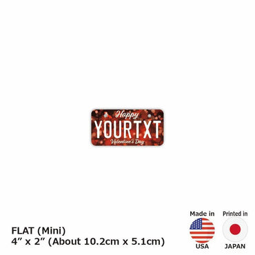 [Mini] Heart (Valentine) / Original American License Plate