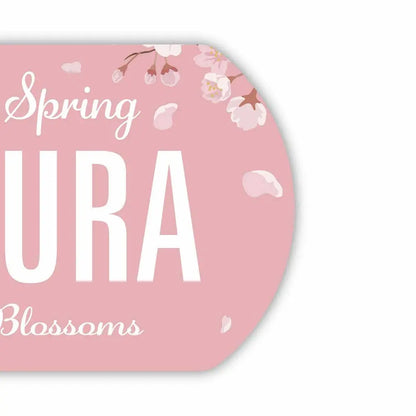 【ドッグタグ】サクラ/オリジナルアメリカナンバープレート型 キーホルダー PL8HERO