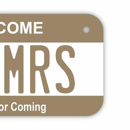 【小・自転車用】カラー・ベージュ/オリジナルアメリカナンバープレート PL8HERO