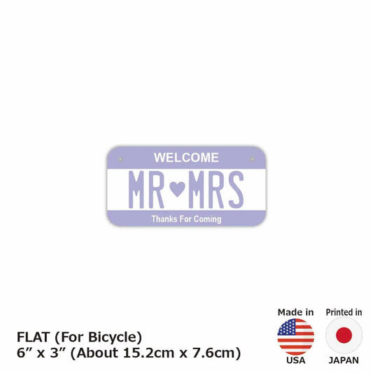 【小・自転車用】カラー・パープル/オリジナルアメリカナンバープレート PL8HERO