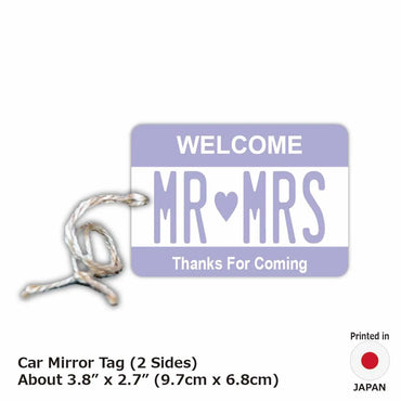 [Mirror Tag] Color Purple / Original American License Plate Type Air Freshener