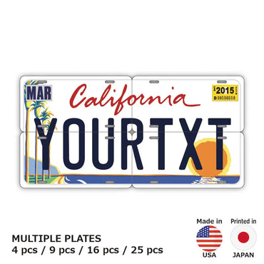 [Multiplate] California Palm Tree/Original American License Plate