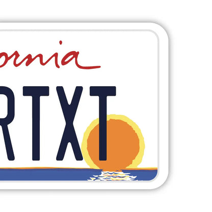 【ラゲッジタグ】カリフォルニア・ヤシの木/オリジナルアメリカナンバープレート型・おしゃれ ・紛失防止タグ PL8HERO