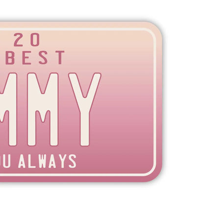 【ラゲッジタグ】母の日・グラデーション/オリジナルアメリカナンバープレート型・おしゃれ ・紛失防止タグ PL8HERO