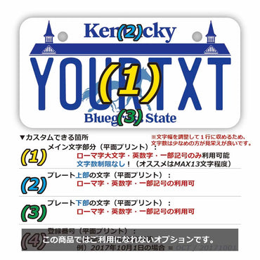 [Mini] Kentucky / Original American License Plate