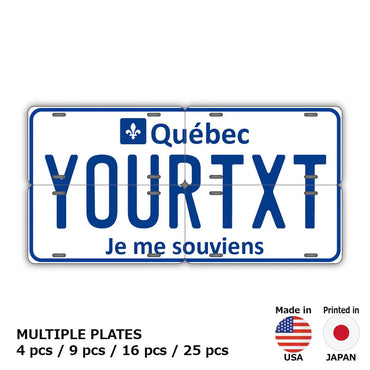 [Multi Plate] Quebec / Original American License Plate