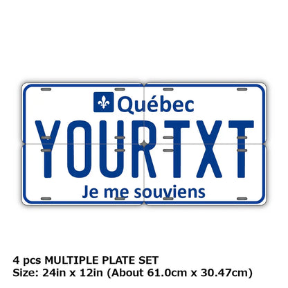 【マルチプレート】ケベック/オリジナルアメリカナンバープレート PL8HERO