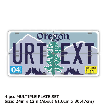 【マルチプレート】オレゴン/オリジナルアメリカナンバープレート PL8HERO