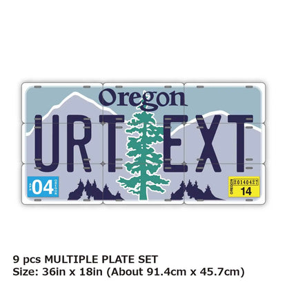 【マルチプレート】オレゴン/オリジナルアメリカナンバープレート PL8HERO