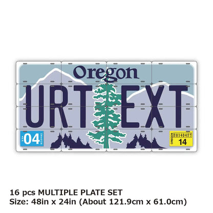 【マルチプレート】オレゴン/オリジナルアメリカナンバープレート PL8HERO