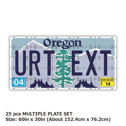 【マルチプレート】オレゴン/オリジナルアメリカナンバープレート PL8HERO