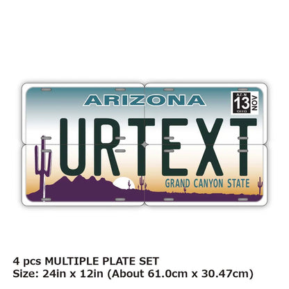 【マルチプレート】アリゾナ/オリジナルアメリカナンバープレート PL8HERO