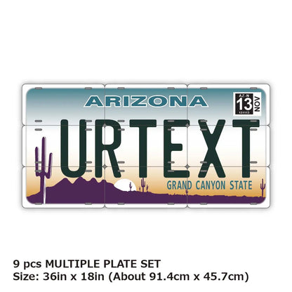 【マルチプレート】アリゾナ/オリジナルアメリカナンバープレート PL8HERO