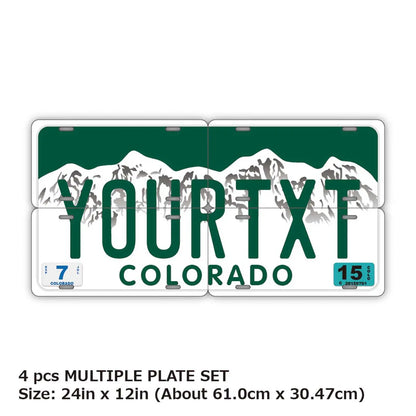 【マルチプレート】コロラド/オリジナルアメリカナンバープレート PL8HERO