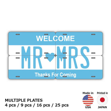 [Multi Plate] Color Blue / Original American License Plate