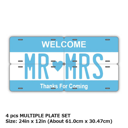 【マルチプレート】カラー・ブルー/オリジナルアメリカナンバープレート PL8HERO