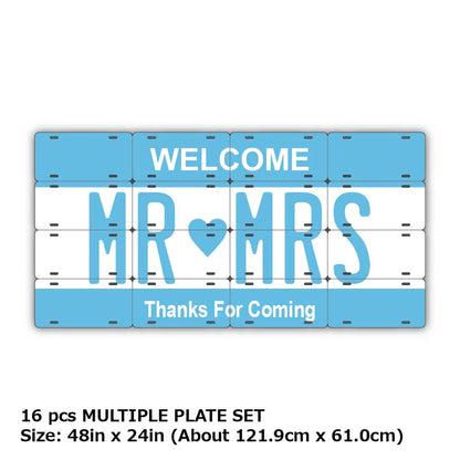 【マルチプレート】カラー・ブルー/オリジナルアメリカナンバープレート PL8HERO