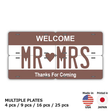 [Multi Plate] Color Brown / Original American License Plate