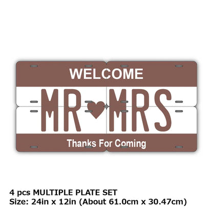 【マルチプレート】カラー・ブラウン/オリジナルアメリカナンバープレート PL8HERO