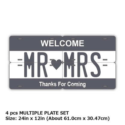 【マルチプレート】カラー・グレー/オリジナルアメリカナンバープレート PL8HERO