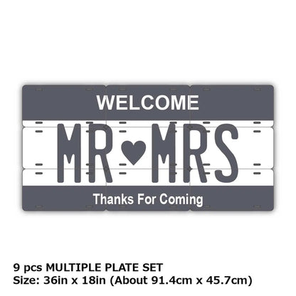 【マルチプレート】カラー・グレー/オリジナルアメリカナンバープレート PL8HERO