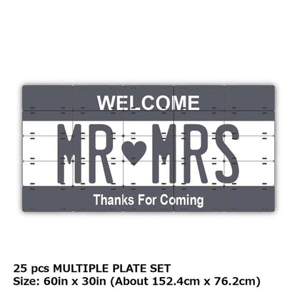 【マルチプレート】カラー・グレー/オリジナルアメリカナンバープレート PL8HERO