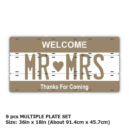 【マルチプレート】カラー・ベージュ/オリジナルアメリカナンバープレート PL8HERO