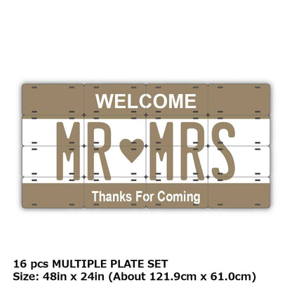 【マルチプレート】カラー・ベージュ/オリジナルアメリカナンバープレート PL8HERO