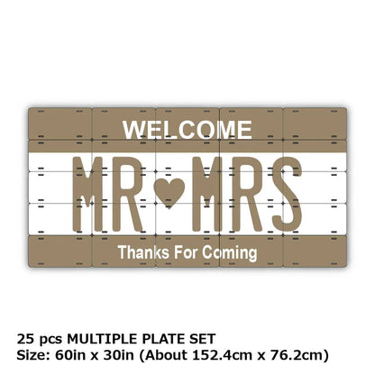 【マルチプレート】カラー・ベージュ/オリジナルアメリカナンバープレート PL8HERO